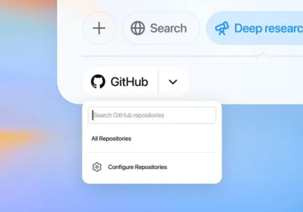 A ferramenta de pesquisa aprofundada do ChatGPT agora tem um conector GitHub para responder a perguntas sobre código
